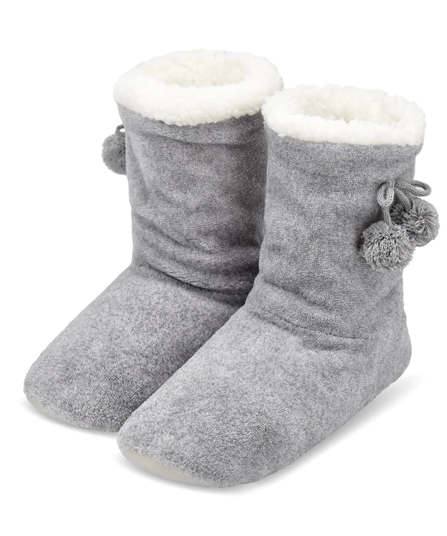 Keyela Womens Slipper Socks With Soles Fluffy Cozy Soft Non-Skid Bottom Slippers Booties For Ladies Fuzzy Winter House Slippers