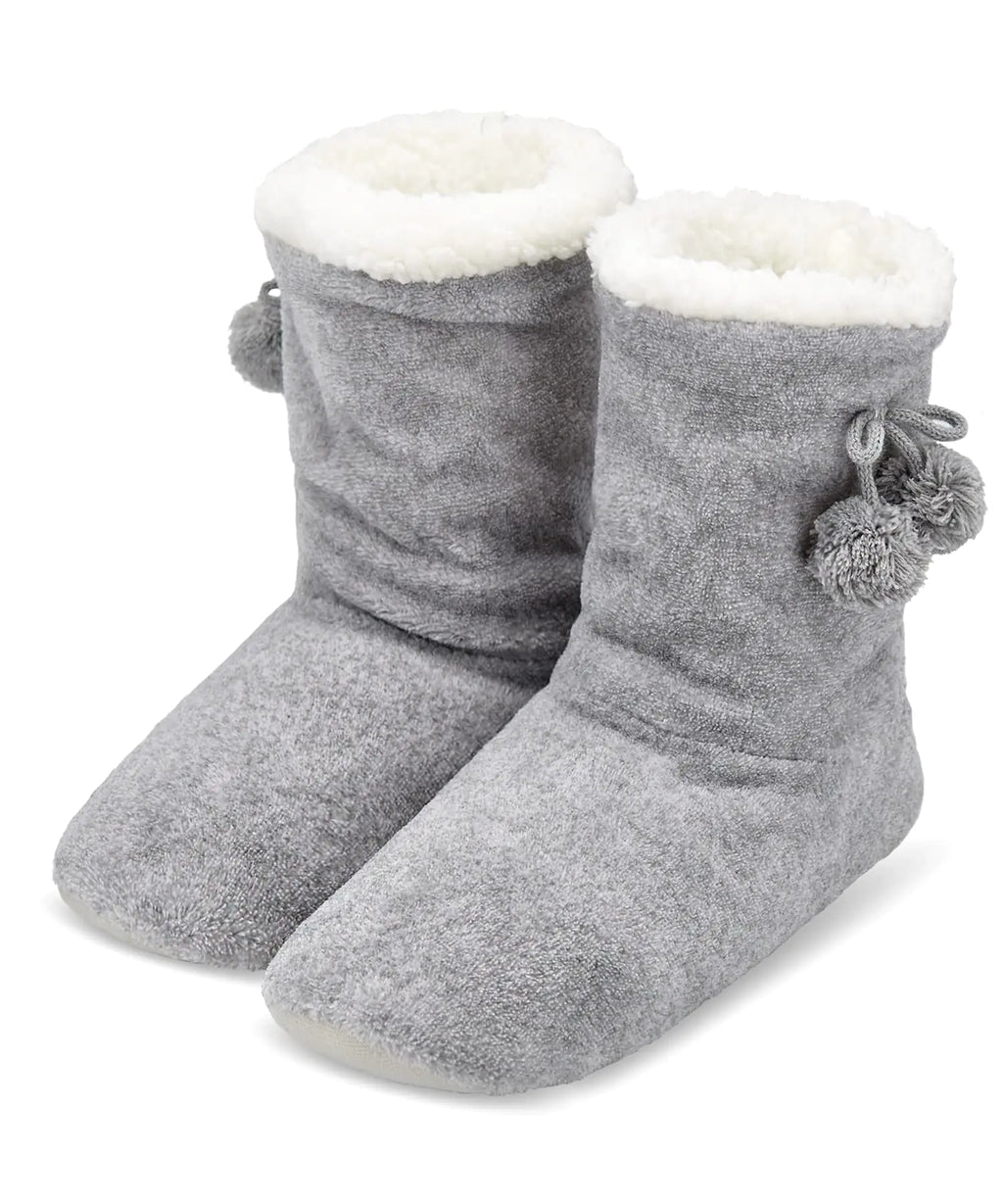 Keyela Womens Slipper Socks With Soles Fluffy Cozy Soft Non-Skid Bottom Slippers Booties For Ladies Fuzzy Winter House Slippers